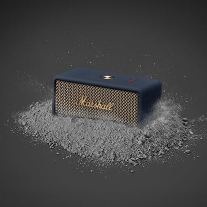 Marshall Emberton III Portable Bluetooth Speaker - Rugged Waterproof/Dust-Proof Design | Loud Stereo Sound, Deep Bass | Compact and Wireless for Travel and Outdoors - Midnight Blue - color: Blue