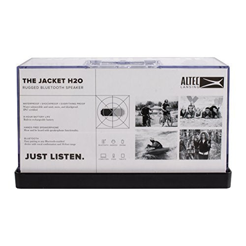 Altec Lansing LifeJacket - Waterproof Bluetooth Speaker, Wireless & Portable Speaker for Travel & Outdoor Use, 30 Hour Playtime & 50 Foot Range, Black - color: Black