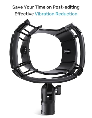 Custom Built for Blue Yeti X Shock Mount 2026 Upgrade Anti-Vibration Suspension Elastic Shock Mount Holder Clip Mics Stand with Screw Adapter Compatible with Yeti X Microphone - size: Blue Yeti X Shock Mount