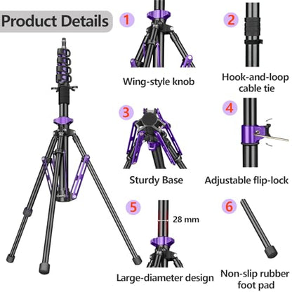 FreeSea MT-Zero Aluminum Photography Light Stand, Mini Portable Tripod