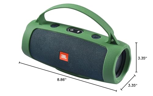 Silicone Case Cover Compatible with JBL Charge Essential 2 Speaker,Compatible with JBL Charge 4 Speaker (Green) - color: Green