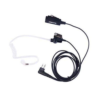 CLS1110 Transparent Acoustic Tube Earpiece Surveillance Headset with Mic Compatible with Motorola CP185 XV2600 CLS1410 CLS1413 Walkie Talkie - style: Acoustic tube type
