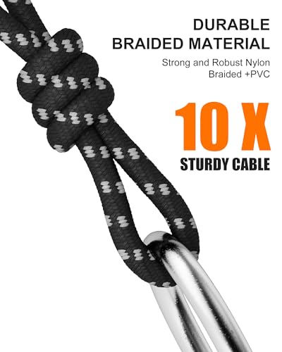 XLR Cables 25ft 2Pack, Durable Nylon Braided XLR Microphone Cable - size: 25 FT