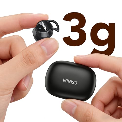 MINISO MS217 Sleep Earbuds, 4-1 Translation Earbuds with 165 Language & 8 Mode, Passive Noise Cancelling for Side Sleepers, Soft and Snug Fit, Stable Wireless Bluetooth 6.0 for Sleep, Work, Learn