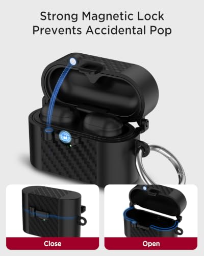 Miimall Silicone Case Compatible for Sony WF-1000XM6, Magnetic Attraction Anti-Scratch Shockproof Dustproof Men and Women Full Protective Case Cover for Sony WF-1000XM6 Wireless Earbuds (Black) - color: Black