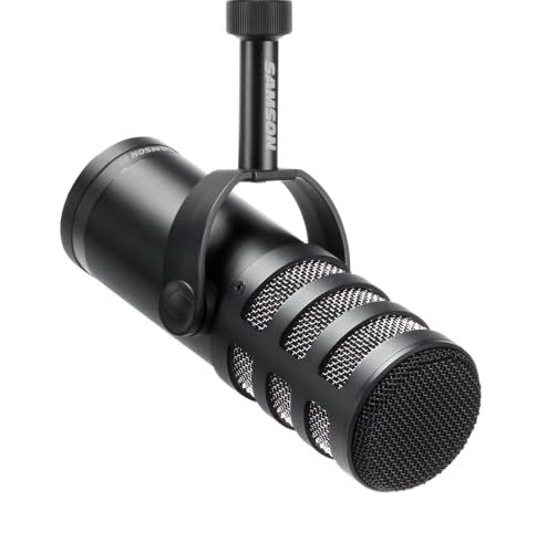 SAMSON Q9x Broadcast Dynamic Microphone | Cardioid dynamic capsule with XLR output and humbucking coil for podcasting, streaming and recording