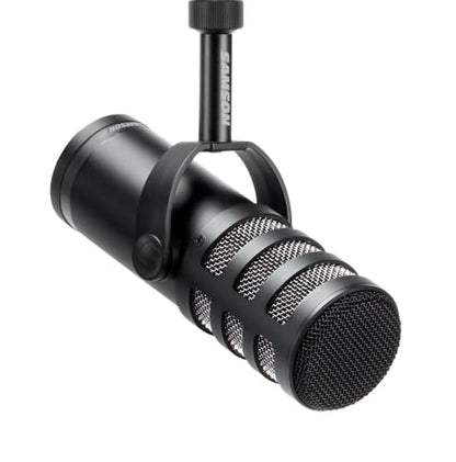 SAMSON Q9x Broadcast Dynamic Microphone | Cardioid dynamic capsule with XLR output and humbucking coil for podcasting, streaming and recording