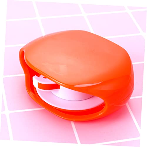 Vaguelly Automatic Cord Winder for Earphones and Data Cables Retractable Organizer Box for Travel Compact Storage Solution in Orange