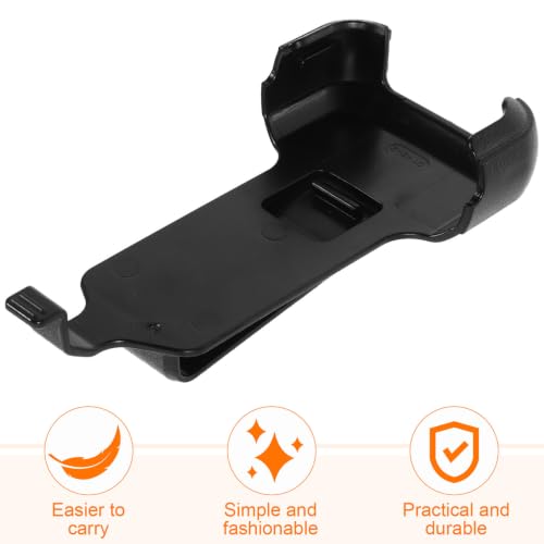 Abaodam 2Pcs Interphone Belt Clip Replacement ABS Black Back Clips