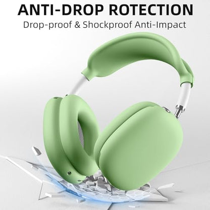 Lerobo Case for AirPods Max, Anti-Scratch Ear Pad & Headband Protector, Soft Silicone Skin for Apple AirPods Max 2024/2020(Mint Green) - color: MintGreen