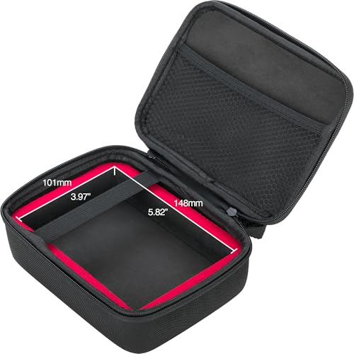 Case for Scarlett Solo 3rd & 4th Gen – Travel Storage for Audio Interface + Compatible with Maxone, Seagate, LaCie, WD External Hard Drives – Water-Resistant Protective Case w/Strap & Pocket - size: Small