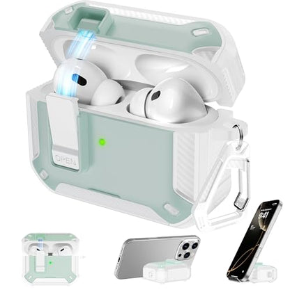 RFUNGUANGO for AirPods Pro 2 Case, White Green - color: FK-White Mint Green, size: AirPods Pro 2 Case
