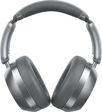 Wentronic Y04 Bluetooth Headphones Active Noise Cancelling Wireless Over Ear Headphones Foldable High Sound Quality Headphones with Soft Ear Cushion for Travel - Grey - color: Grey