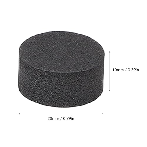 50Pcs Black EVA Foam Vibration Soundbar Isolation Pads Non Slip Thickened Adhesive Shock Absorption Pads Studio Monitors(20 * 10mm) - style: 20*10mm