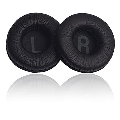 Earpads for Tune 600 BTNC 500BT T450, Replacement Ear Cushion Pads with Protein Leather and Memory Foam for Tune T450BT 500 JR300 Wireless Headphones, Pack of 2, Black - color: Black