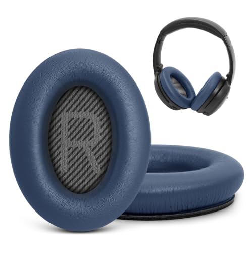 GEVO Premium Replacement Ear Pads for Bose QC35 & QC35ii -Twilight Blue | Fits QuietComfort 35 & 35ii / SoundLink 1&2 AE（Over-Ear）- Soft Protein Leather · Adaptive Memory Foam and Extra Durable - color: Twilight Blue