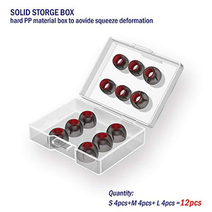 Turbo Silicone Eartips Replacement for KZ Earbuds,6 Pairs,S/M/L | Compatible with KZ ZSN Pro X& Linsoul KZ ZS10 Pro/ Pro 2 & ZiiGaat Arcanis / Lush/ Odyssey /x Hangout /x Fresh Reviews Arete