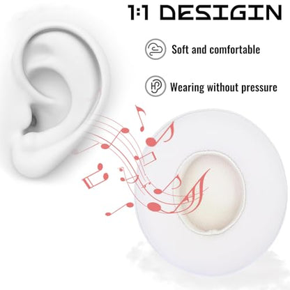 Headphone Replacement Ear Pad Cover Compatible with Beats by Dre Solo3 Solo2 Wired Wireless Headphones Protein Leather Memory Foam Headphone Cushion Ear Muffs-Pink - color: Pink