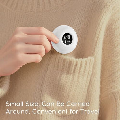 Sleep Earbuds Bluetooth 6.0, Mini Invisible Silicone Sleep Earbuds for Side Sleepers, Noise Blocking Sleeping Headphones, Hidden Earbuds with LED Display for Small Ears, Sleep & Relax - White - color: Dark White