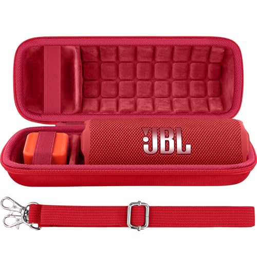 Hard Case for JBL Flip 7 Portable Wireless Bluetooth Speaker - color: Red Case