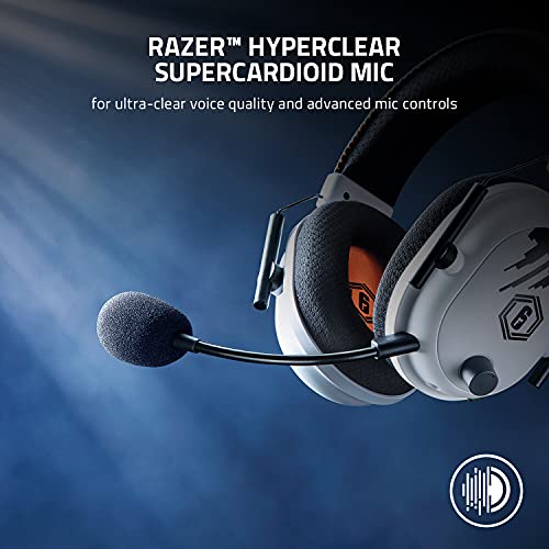 Razer BlackShark V2 Pro Wireless Gaming Headset: THX 7.1 Spatial Surround Sound - 50mm Drivers - Detachable Mic - for PC, PS5, PS4, Switch - Six Siege Special Edition - color: Six Siege