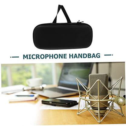 Healifty Mic Storage Bag Carrying Microphone Case for Karaoke Accessory