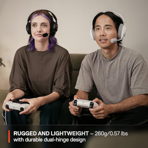 SteelSeries Arctis Nova 3P Wireless Multi-Platform Gaming Headset — Mobile App Control — 40 HR Battery — Neodymium Magnetic Drivers — 2.4GHz/Bluetooth — PS5, PS4, PC, Switch, Mobile — White - color: White, style: PlayStation|Switch|PC