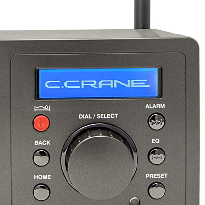 C. Crane CC WiFi 3 Internet Radio with Skytune, Bluetooth Receiver, Clock and Alarm with Remote Control, Access to Thousands of Radio Stations Worldwide - size: Small bedside