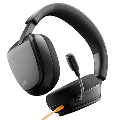 GLORIOUS GHS Eternal - Stereo Gaming Headset for PC, PS5, PS4, Xbox, Switch - Custom Tuned Angled Drivers, Adjustable Crystal Clear Detachable Mic, 3.5mm - Durable, All Day/Night Comfort - Black - color: Black