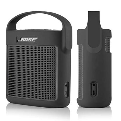 Protective Silicone Stand Up Case with Handle Compatible with Bose SoundLink Color Speaker II（Dark Gray - color: Dark Gray