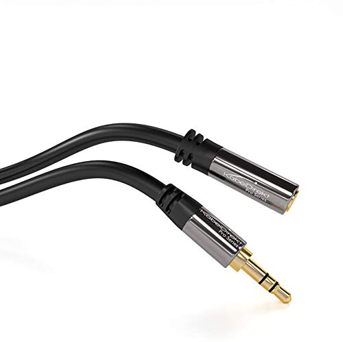 KabelDirekt – Headphone 3.5mm Extension Lead Cable – 10ft - size: 10 feet