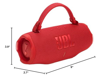 JBL Charge 6 Portable Bluetooth Speaker, Waterproof, Drop-Proof - Red | Long Battery Life Up To 28 Hours, Quick Charging, Built-In Powerbank, Weatherproof For Outdoor, Poolside, And Shower Use - color: Red