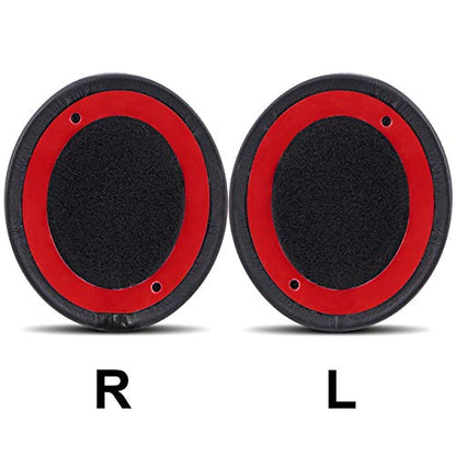 Professional Replacement Ear Pads for Beats Solo 2 & Solo 3 Wireless On-Ear Headphone/Soft Protein Leather/Noise Isolation Memory Foam/Strong Adhesive Tape/Cloud Like Comfort/Extra Durable - color: Black