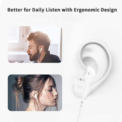 USB C Headphones Earbuds for iPhone 16, Type C Earbuds Wired Earphones (Microphone & Remote Control) Noise Cancelling for iPhone 15 Pro max, lPad Pro, Galaxy S23/S22/S21/S20/Ultra Note10/20, Pixel