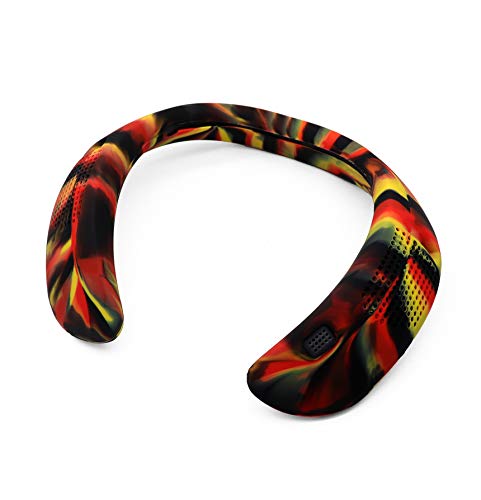 ZALUJMUS Silicone Protective Case Cover Compatible with Bose Soundwear Companion Wearable Speaker (Camouflage Red) - color: Camouflage Red