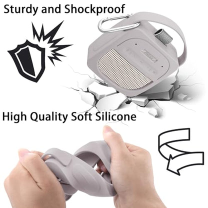 Silicone Cover for Bose SoundLink Micro 2nd Bluetooth Speaker | Scratch-resistant, Unhindered Sound, Silicone Construction, Portable Carrying Silicone Cover, White Silicone Cover - color: White Cover