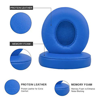 Link Dream Earpads for Beats Solo 3 & Solo 2 On-Ear Headphones - Blue - color: Blue