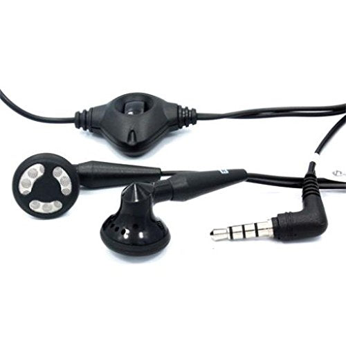Compatible with Stylo 4 Plus - Headset OEM 3.5mm Handsfree Earphones Dual Earbuds Headphones Earpieces w Mic Stereo Wired [Black] Works with LG Stylo 4 Plus