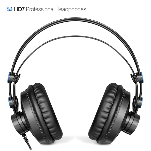 PreSonus HD7 Professional Monitoring Headphones - color: Black, style: HD7
