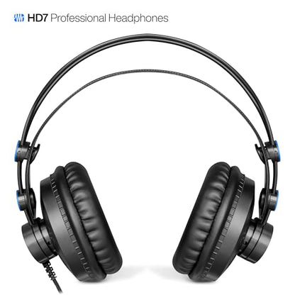 PreSonus HD7 Professional Monitoring Headphones - color: Black, style: HD7