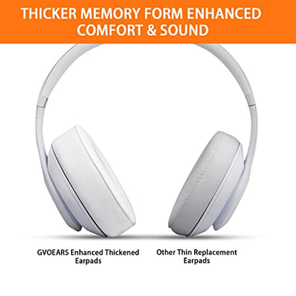 GEVO Replacement Ear Pads for Beats Studio 2 & 3 Headphone Ear Cushions - color: White