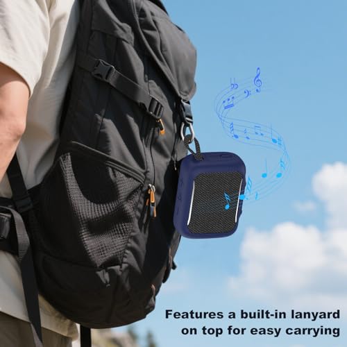 Anti-Collision Silicone Cover Waterproof Soft Anti-Drop Protective Case Anti-Scratch Shell for GO5 Portable Bluetooth Speaker Shockproof Protective Sleeve - color: Dark Blue