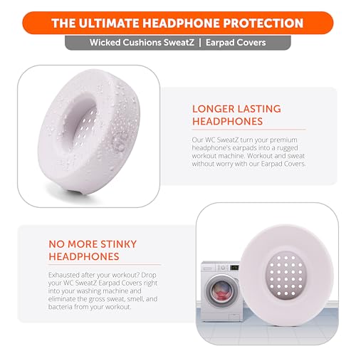 WC SweatZ Solo - Patented Earpad Sweat Covers for Beats Solo 4, Solo 3 & Solo 2, Made by Wicked Cushions | Sweatproof & Machine Washable | Cloud Pink - color: Cloud Pink