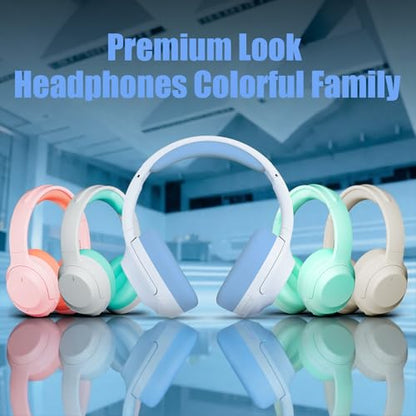 Upgraded Pro‑level Hybrid Active Noise Cancelling Headphones, HD Sound & Big Bass, 2X Softer Comfort, Long ANC Playtime, Wireless Over-Ear Bluetooth Headphones Perfect for Home Office|Travel|Pair - color: Blue