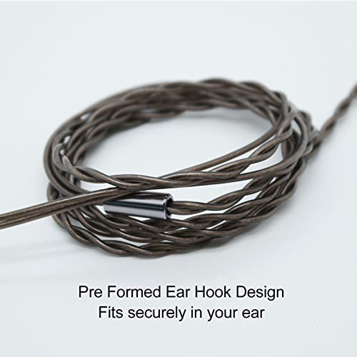 Earphone Upgraded Cable Replacement, MMCX to 3.5mm Silver Plated Copper Core Headphone Cable, for IE300 IE600 IE900 SE215 SE846