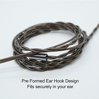 Earphone Upgraded Cable Replacement, MMCX to 3.5mm Silver Plated Copper Core Headphone Cable, for IE300 IE600 IE900 SE215 SE846
