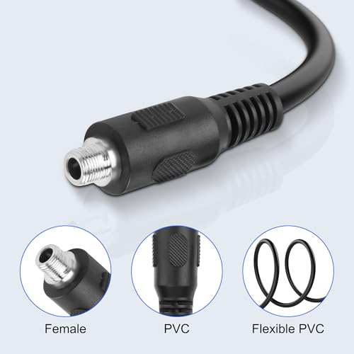 MEIRIYFA 3.5mm TRRS Female to D-Type Panel Mount Audio Extension Cable | 3.5mm 1/8" TRRS to D-Type Female 4 Pole Plug Stereo Headphone Cable for Headset ,Laptop, Microphone-53CM (3.5MM TRRS Female) - style: 3.5MM TRRS Female