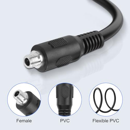 MEIRIYFA 3.5mm TRRS Female to D-Type Panel Mount Audio Extension Cable | 3.5mm 1/8" TRRS to D-Type Female 4 Pole Plug Stereo Headphone Cable for Headset ,Laptop, Microphone-53CM (3.5MM TRRS Female) - style: 3.5MM TRRS Female
