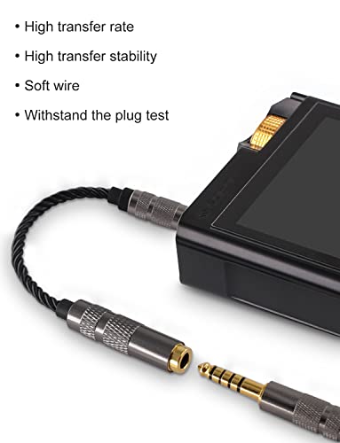 okcsc Headphone Adapter 4.4mm Male to 2.5mm Adapter for 2.5mm Cable Connected to Balanced 4.4mm Player Device High Stereo Audio Converter OFC Cable with Gold-Plated Plug 6 inch Length Extension Cord - size: 4.4mm Male to 2.5mm