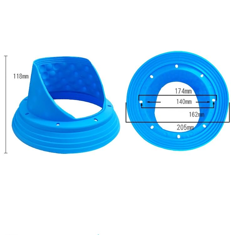 2 Pack Car Door Speaker Rain Shield Cover Baffle 6.5 Inch Speakers Waterproof Weather Protection Case Silicone Cap for Car Audio Radio Stereo Speakers